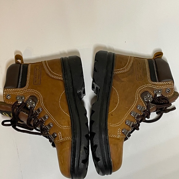 Ad Tec Boots Womens 8 Work Boots Safety Steel Toe Brown Ankle Top ASTM F-2413 - Picture 5 of 15